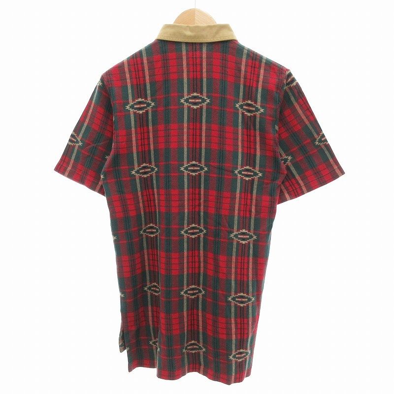 ラルフローレン　ポロシャツ　ネイティブ柄 90's~ chaps ラルフローレン ネイティブ柄 半袖ポロシャツ