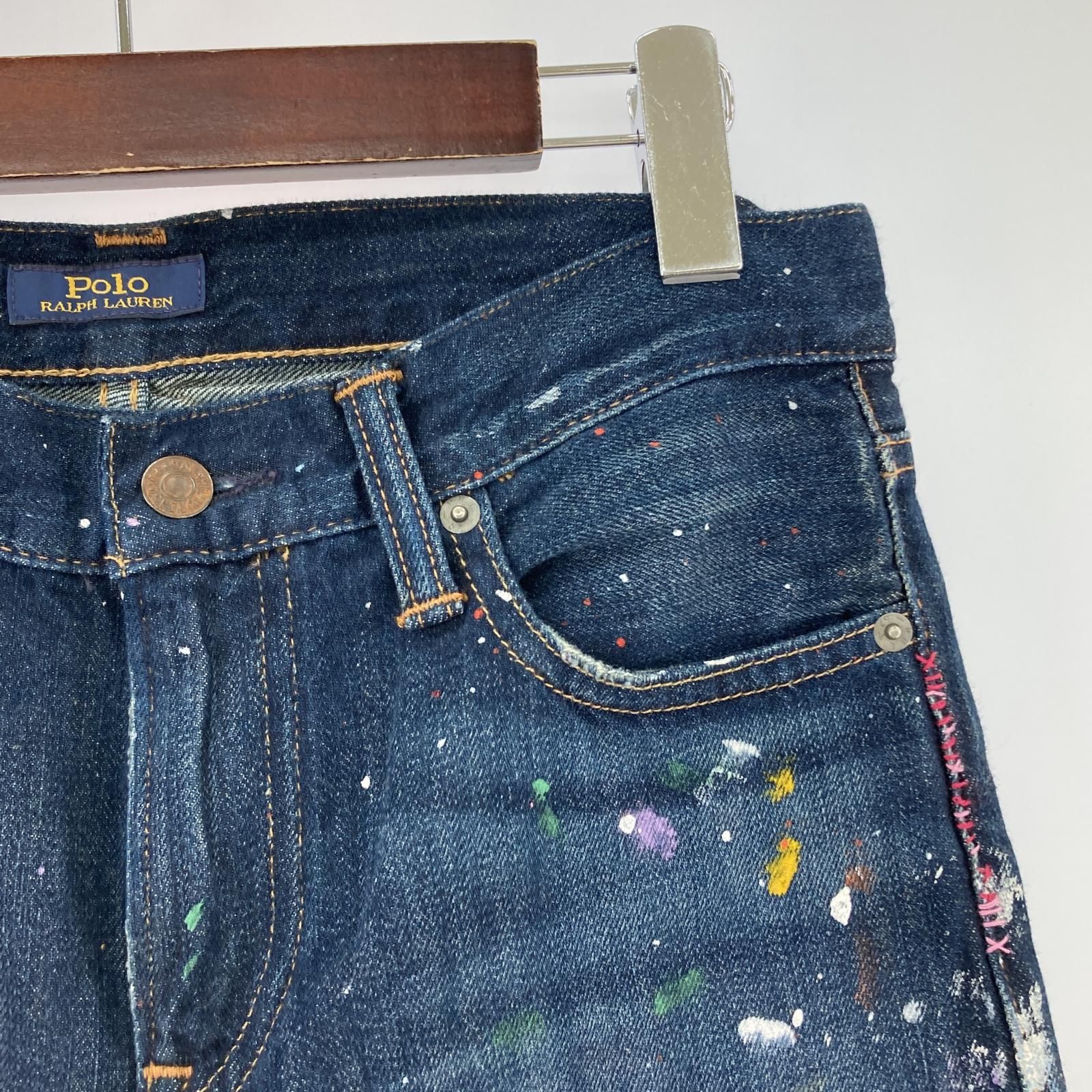 POLO RALPH LAUREN ポロ・ラルフローレン ペイント ダメージ加工