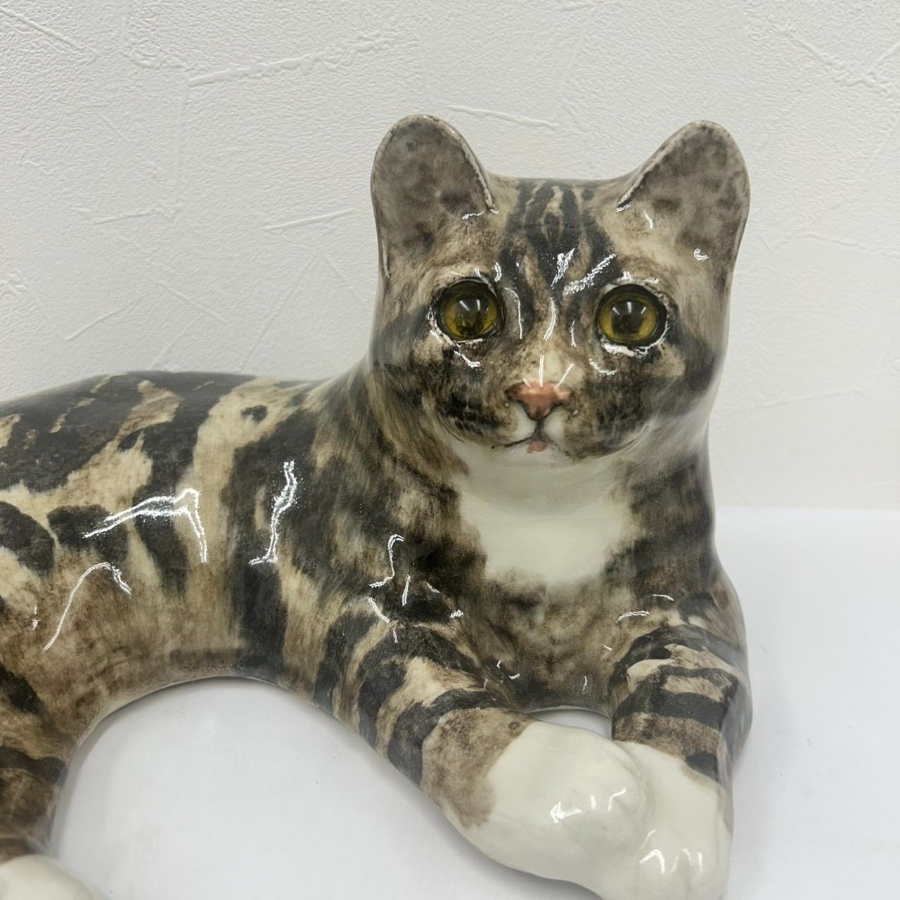 美品】ウィンスタンレイキャット ケンジントンキャット 置物 猫