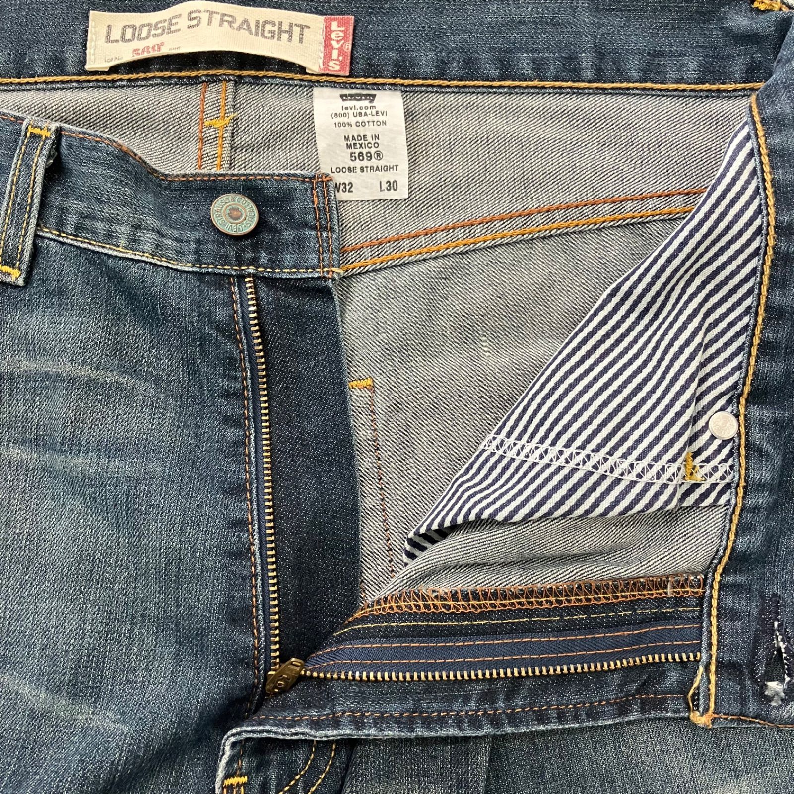 00s メキシコ製 LEVIS 569 LOOSE STRAIGHT デニム - メルカリ