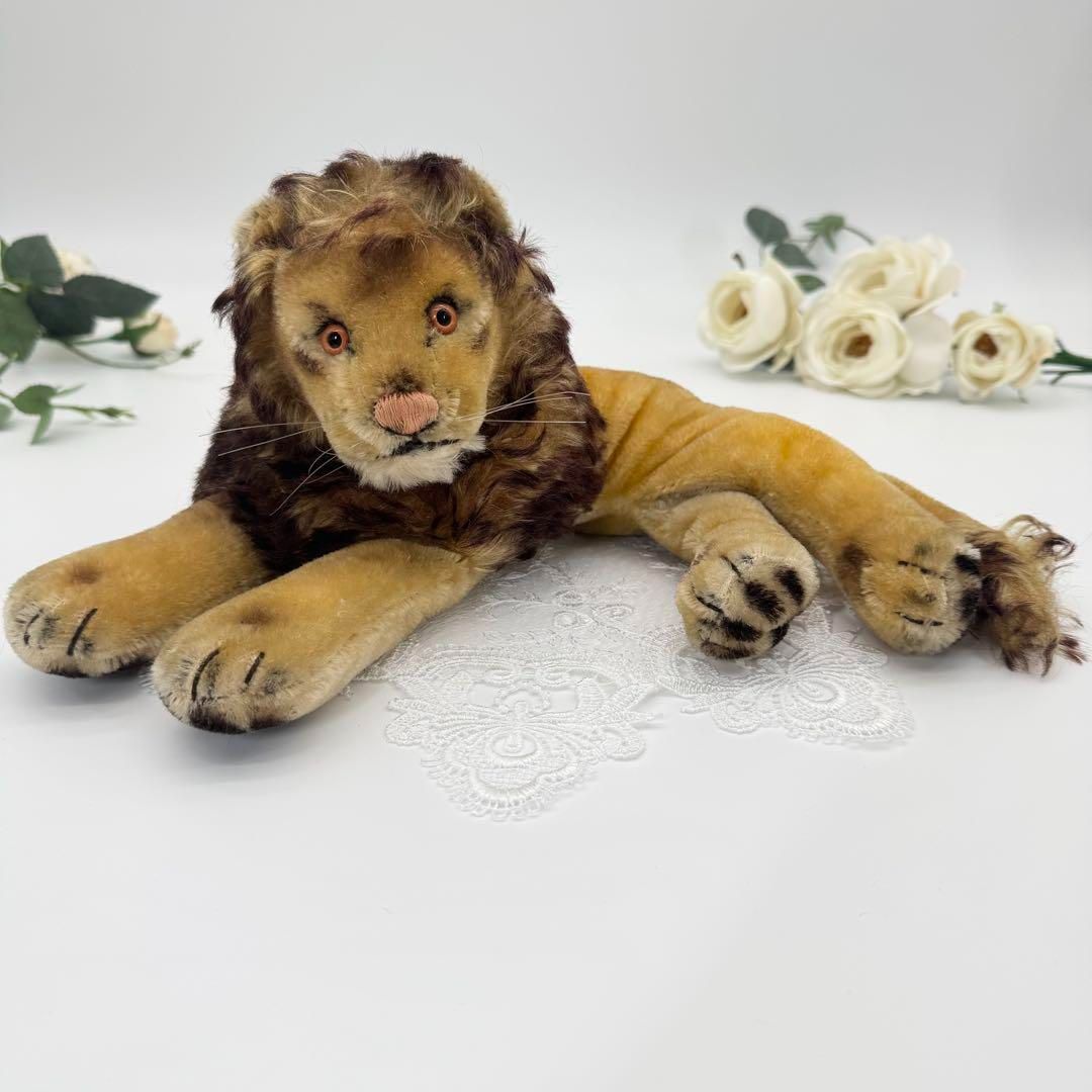 シュタイフ★Leo Lion★レオライオン/寛ぎポーズのライオン★Steiff 送料無料☆シュタイフ☆Leo Lion☆レオライオン/寛ぎポーズのライオン