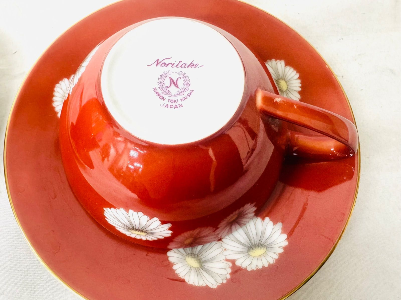 オールドノリタケ　カップ&ソーサー　2組 OLD Noritake (オールドノリタケ) カップ&ソーサー 2セット