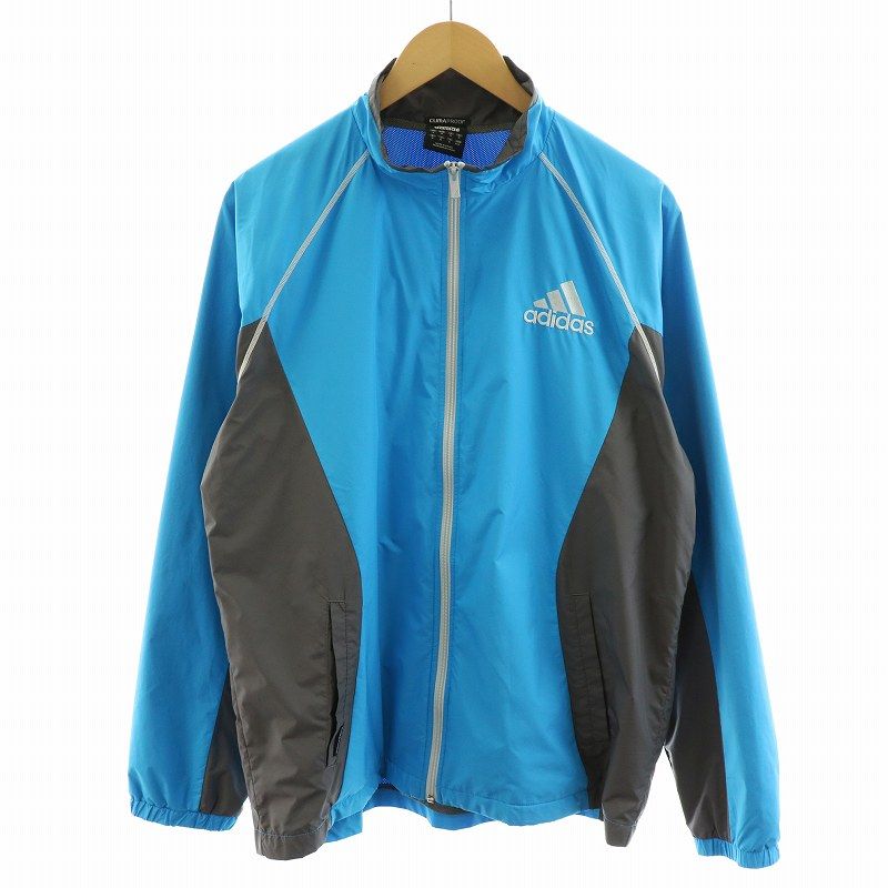 美品 アディダス クライマプルーフ ロゴジッパー ストライプ モーションロゴ アディダス adidas クライマプルーフ climaproof ウィンド