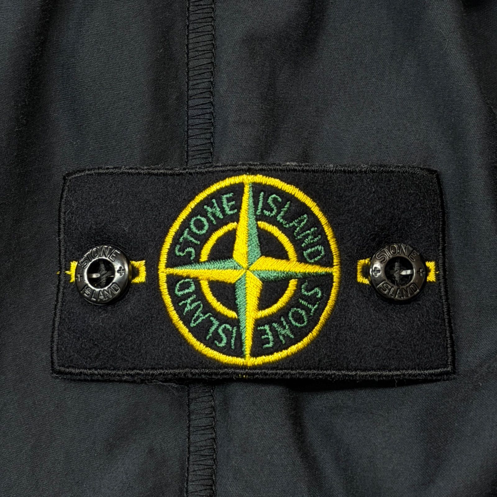 国内正規 STONE ISLAND 22AW garment dye stretch satin shirt 