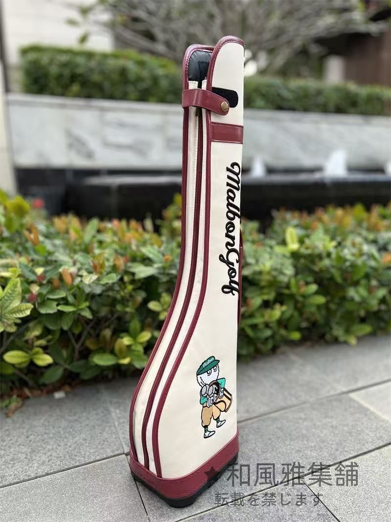 マルボンゴルフ キャディバッグ スタンドバッグ Malbon Golf 赤色 マル