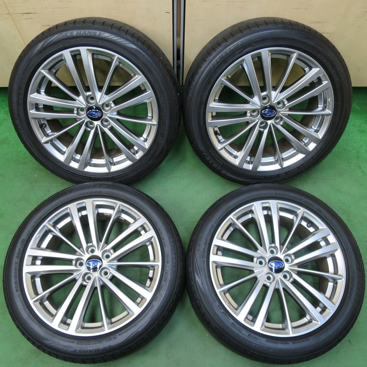 バリ溝 綺麗 9分☆スバル XV フォレスター 等 純正 225/60R17