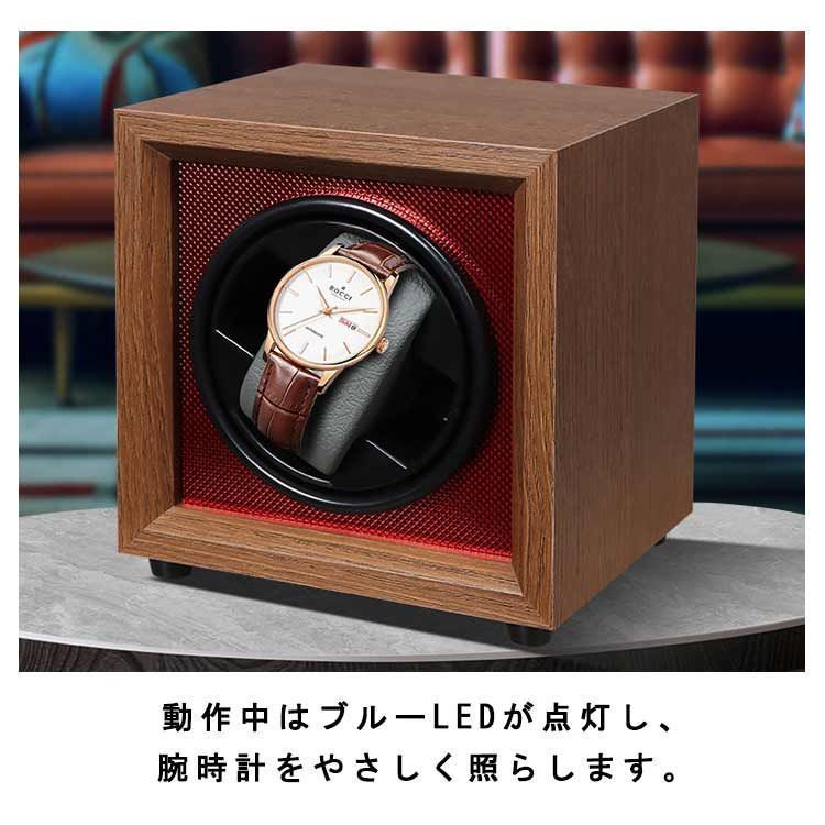 時計ワインダー　自動4 + 6巻き回転時計ワインダーボックス　 モーターボックス ウォッチワインダーボックス自動回転時計ボックス機械式ウォッチ