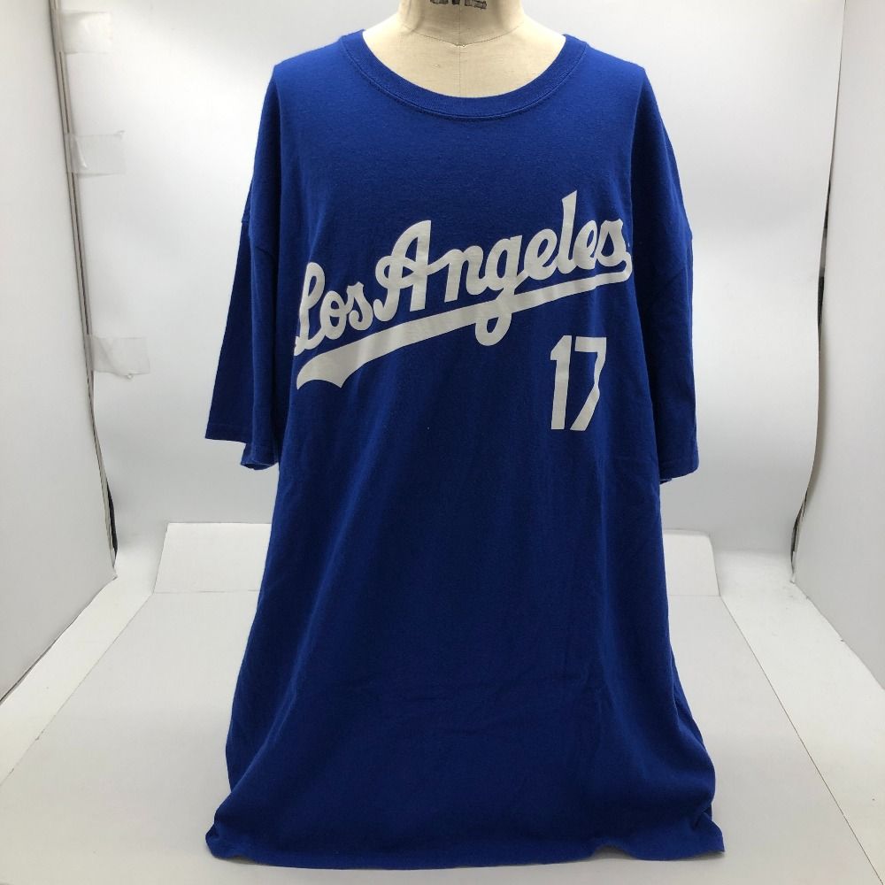 【中古】04w0396∞※ 大谷翔平 Majestic マジェスティック Tシャツ ネーム＆ナンバー ロサンゼルス ブルー XL 【八王子店】