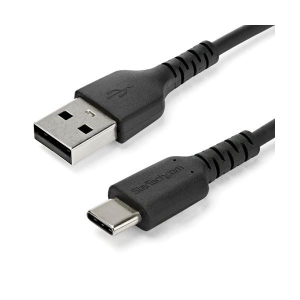 まとめ StarTech.com USB A-USB Cケーブル 1m アラミド繊維補強 ブラック RUSB2AC1MB 1本 ×3セット