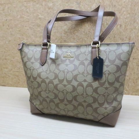新品未使用COACH コーチ シグネチャー トートバッグ PVC レディース