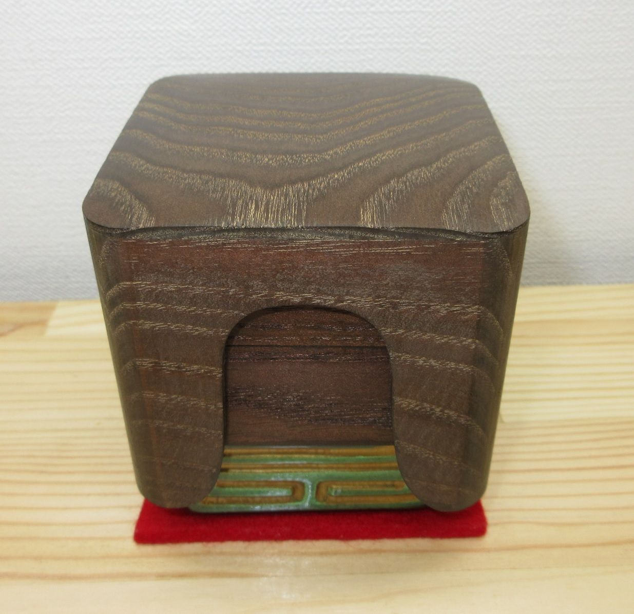 送料込【逢絢亭・新品】茶道具 七事式道具 重香合 桑 表流好み 紙箱入り 逢絢亭・新品】茶道具 七事式道具 重香合 桑地 青楽 表流好み