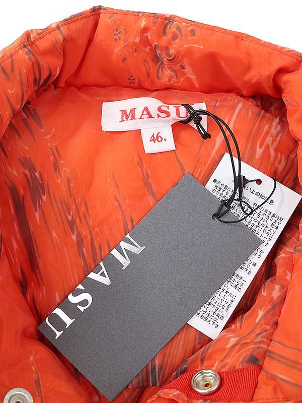 MASU エムエーエスユー 22AW MARBLE BANDANA PUFFER VEST マーブル