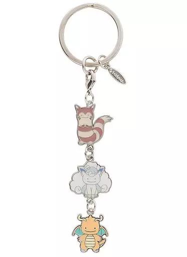  【中古】キーホルダー・マスコット(キャラクター) カイリュー 3連キーホルダー へんしん!メタモン 「ポケットモンスター」 ポケモンセンター限定 キーホルダー・アクリルキーホルダー