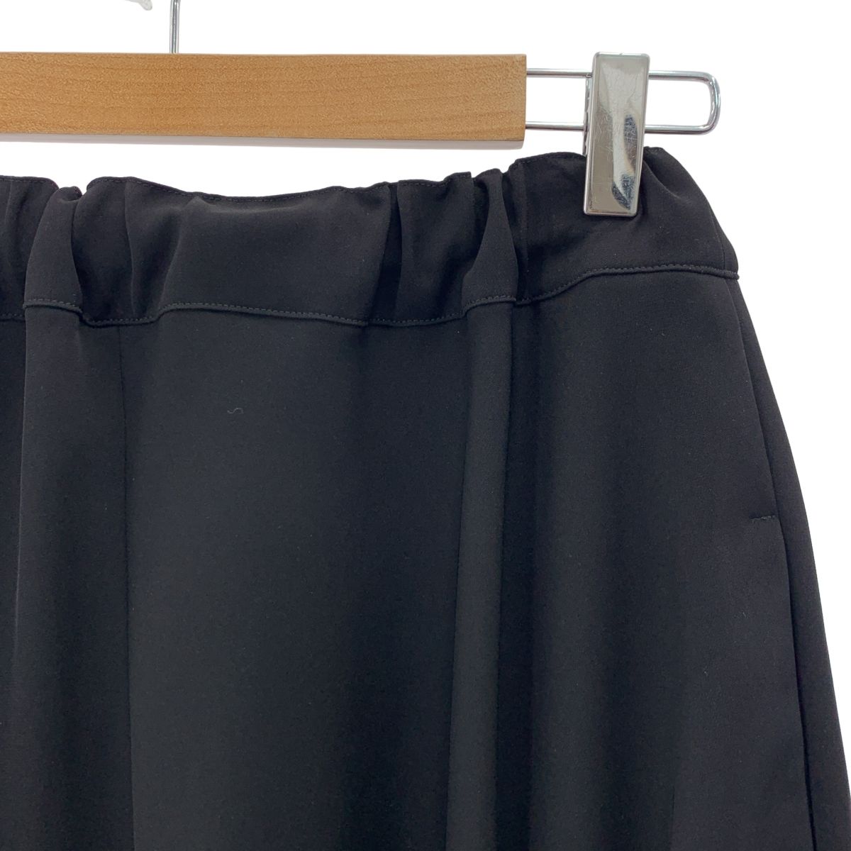 LIMI feu リミフゥ ポリエステル サルエル イージー パンツ 2 ブラック レディース