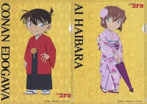 クリアファイル コナン|キッド＆灰原|安室 A4クリアファイル2枚セット 京都×名探偵コナン 京都国際マンガ アニメフェア2017 京まふ グッズ