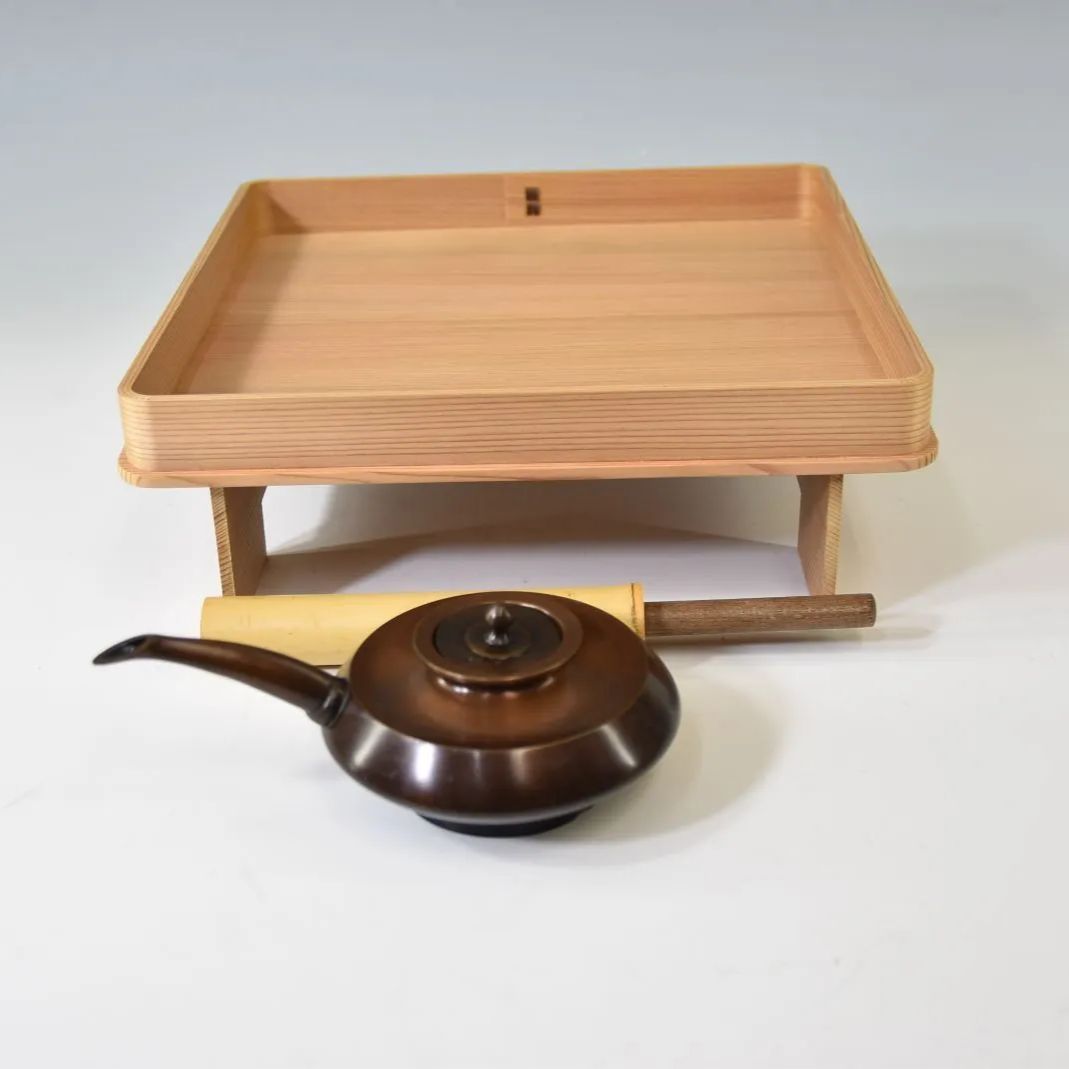 茶道具　花所望　花台　花水次　花小刀　紙箱入り 茶道具 水屋道具 花台3セット 花小刀 花水次 花台 : 茶道具