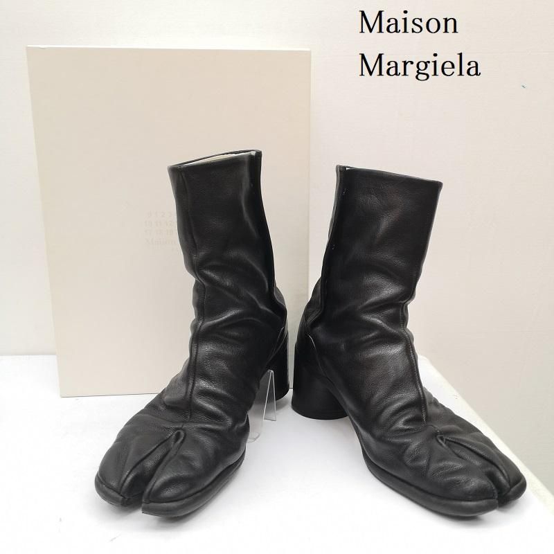 マルジェラ足袋ブーツ21SS TABI BOOTS シボ革 MAISON MARGIELA(メゾンマルジェラ) 21SS TABI BOOTS 足袋 ブーツ シボ