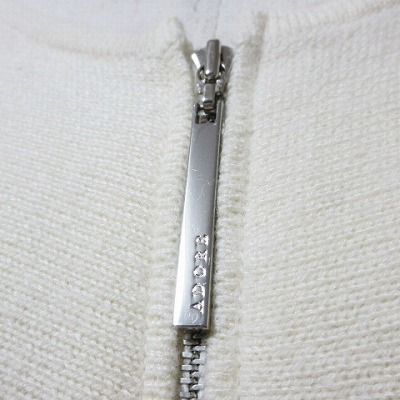 アドーア ADORE トリコラパンニットカーディガン 5317275014 長袖 ジップアップ ベルスリーブ ハイゲージ 38 M相当 白 ホワイト X レディー アドーア ADORE トリコラパンニットカーディガン 5317275014