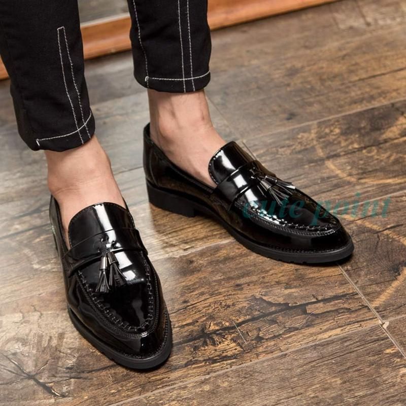 ビジネスシューズ メンズ オペラシューズ 本革ローファー ハイヒール 無地 ポストマンシューズ 幅広 防滑 履き易い 小さいサイズ 彼氏 ローファー メンズ オペラシューズ 高級 ビジネスシューズ 紳士靴 革靴