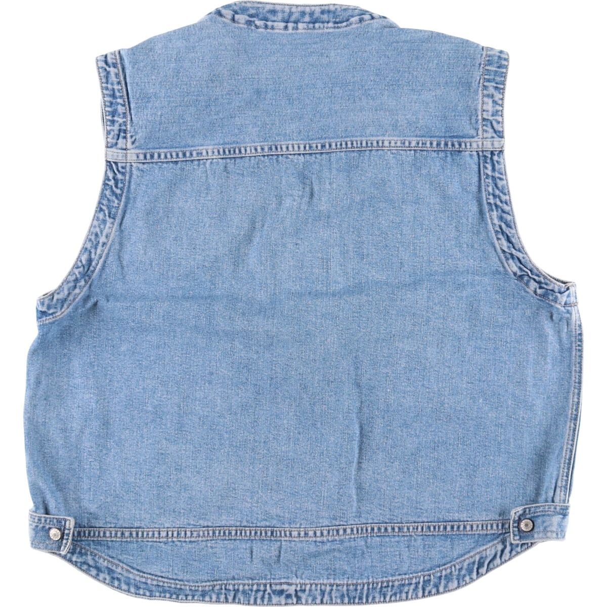 古着 90年代 ゲス Guess デニムベスト USA製 メンズM相当 ヴィンテージ 
