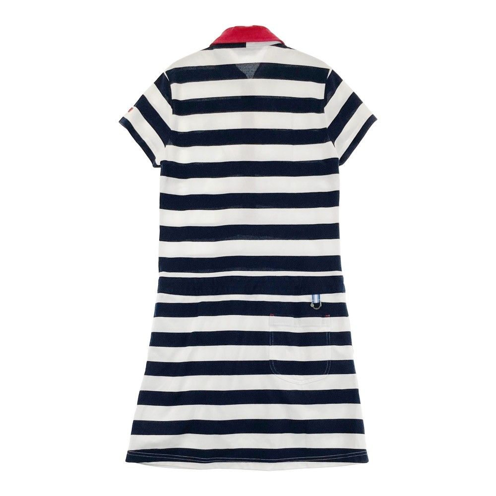 サイズ：M MUNSING WEAR マンシングウェア 半袖ワンピース ボーダー柄