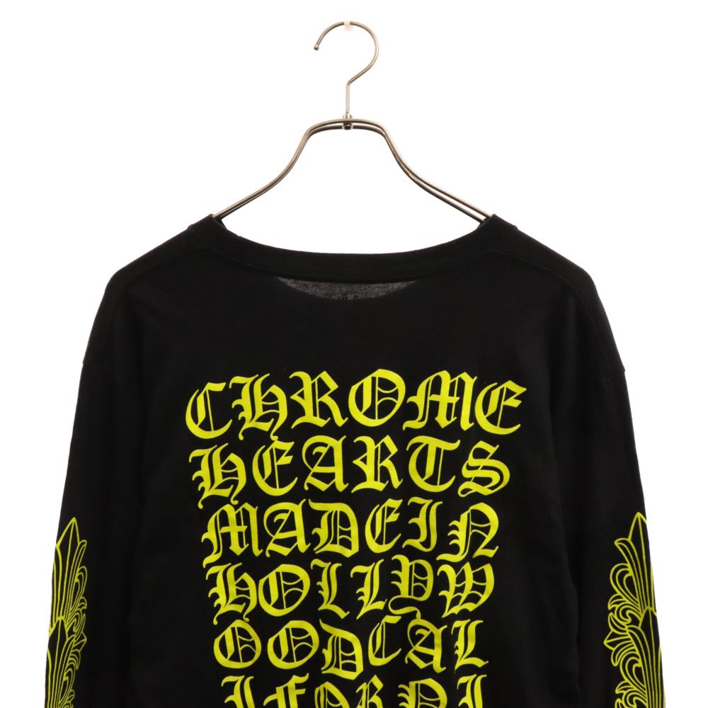 CHROME HEARTS (クロムハーツ) CH L/S TEE ネオン英字バックプリント 