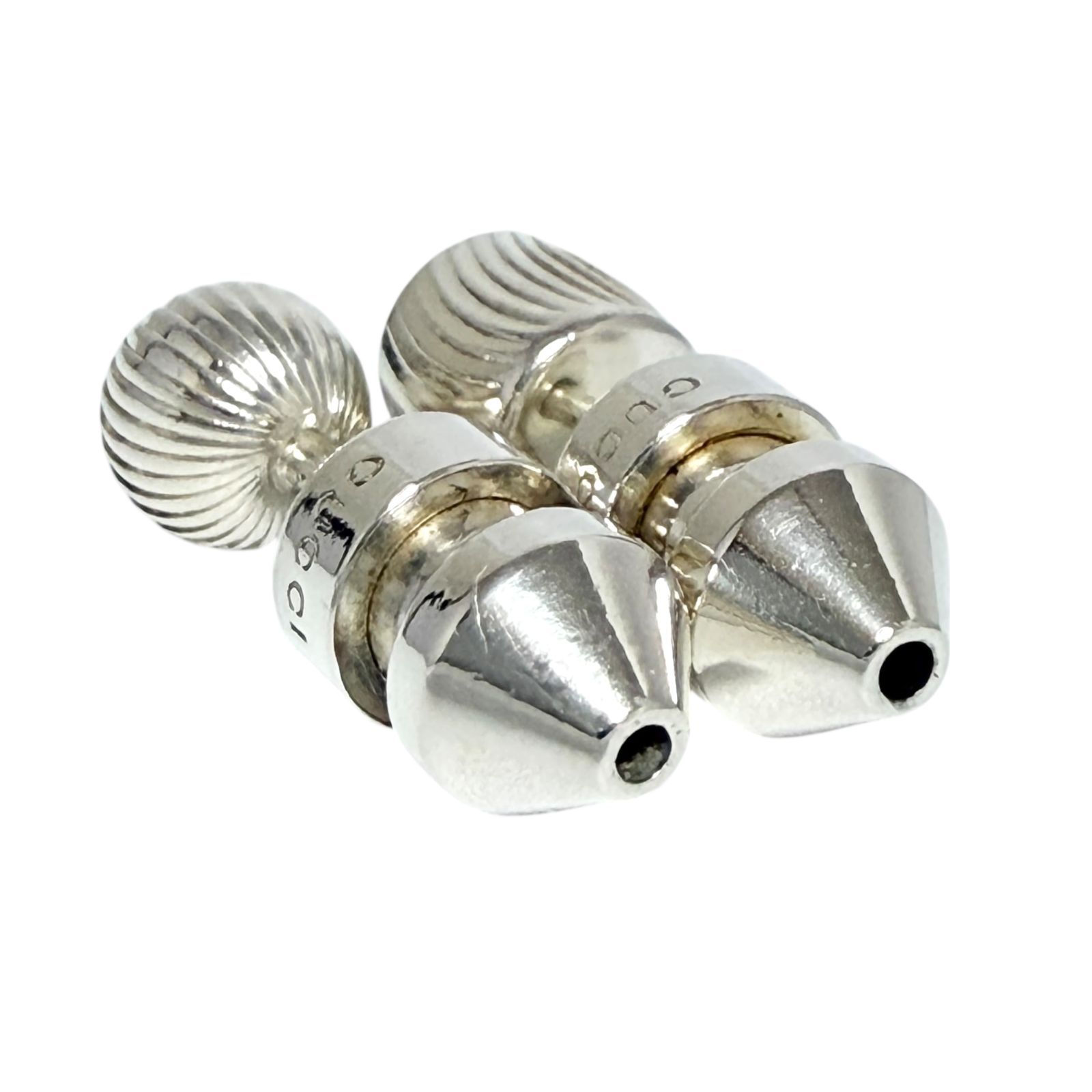 グッチ メンズ レディース スタッド ピアス アシンメトリー シルバー 925