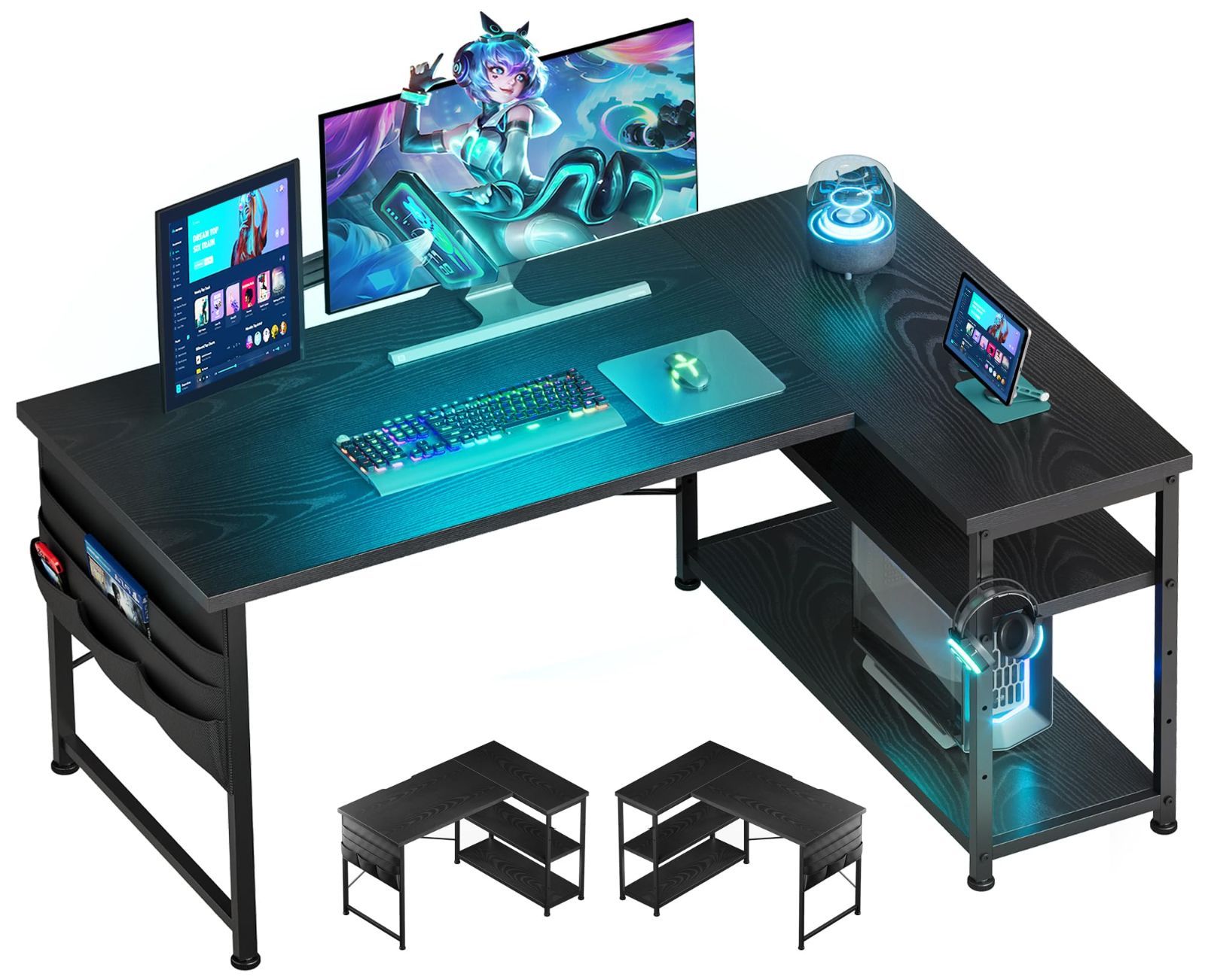 送料込！イタリア Plastium ART Logico パソコンデスク 棚PC 送料込