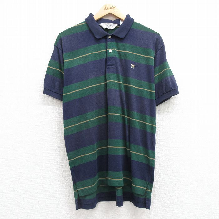 XL/古着 シアーズ 半袖 ポロ シャツ メンズ 90s ワンポイント