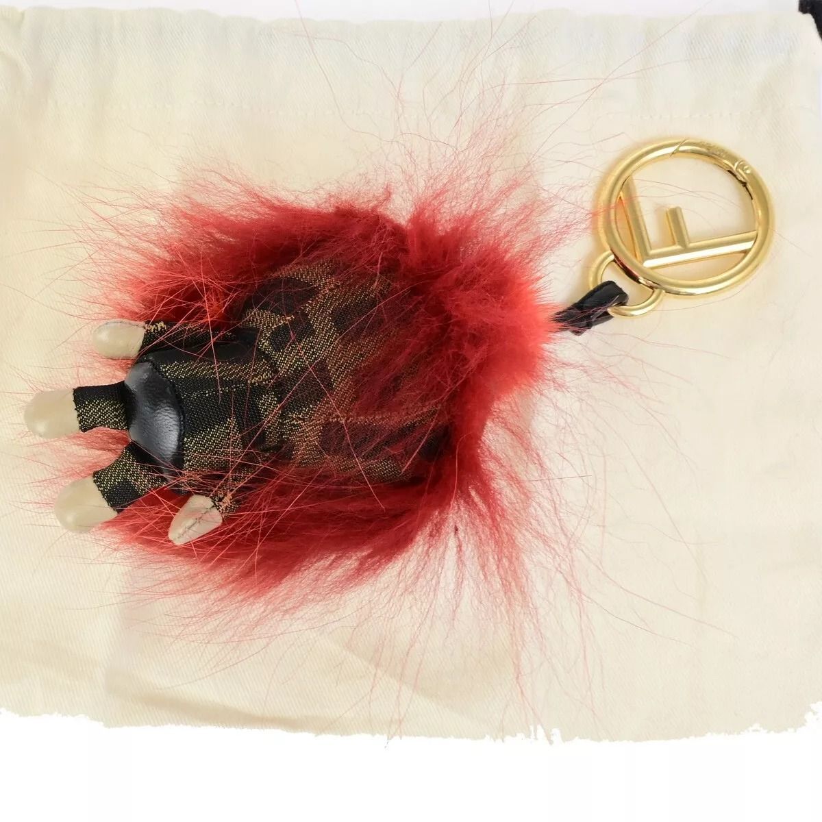 FENDI フェンディ モンスター リアルファー チャーム 69KA428