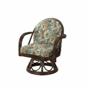 今枝商店 Romantic Rattan 籐ラウンドチェア 回転座椅子 S104B