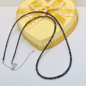 K18WGブラックダイヤモンドネックレス15ct・AAA