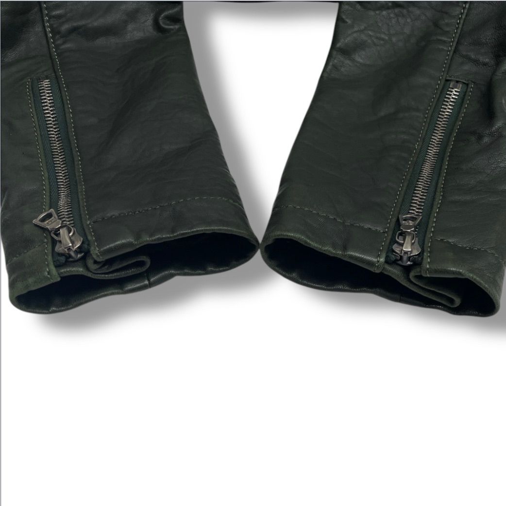 TOMORROWLAND ライダース ブラック セール】【別注】DENIM×TOMORROWLAND ラムレザー シングル