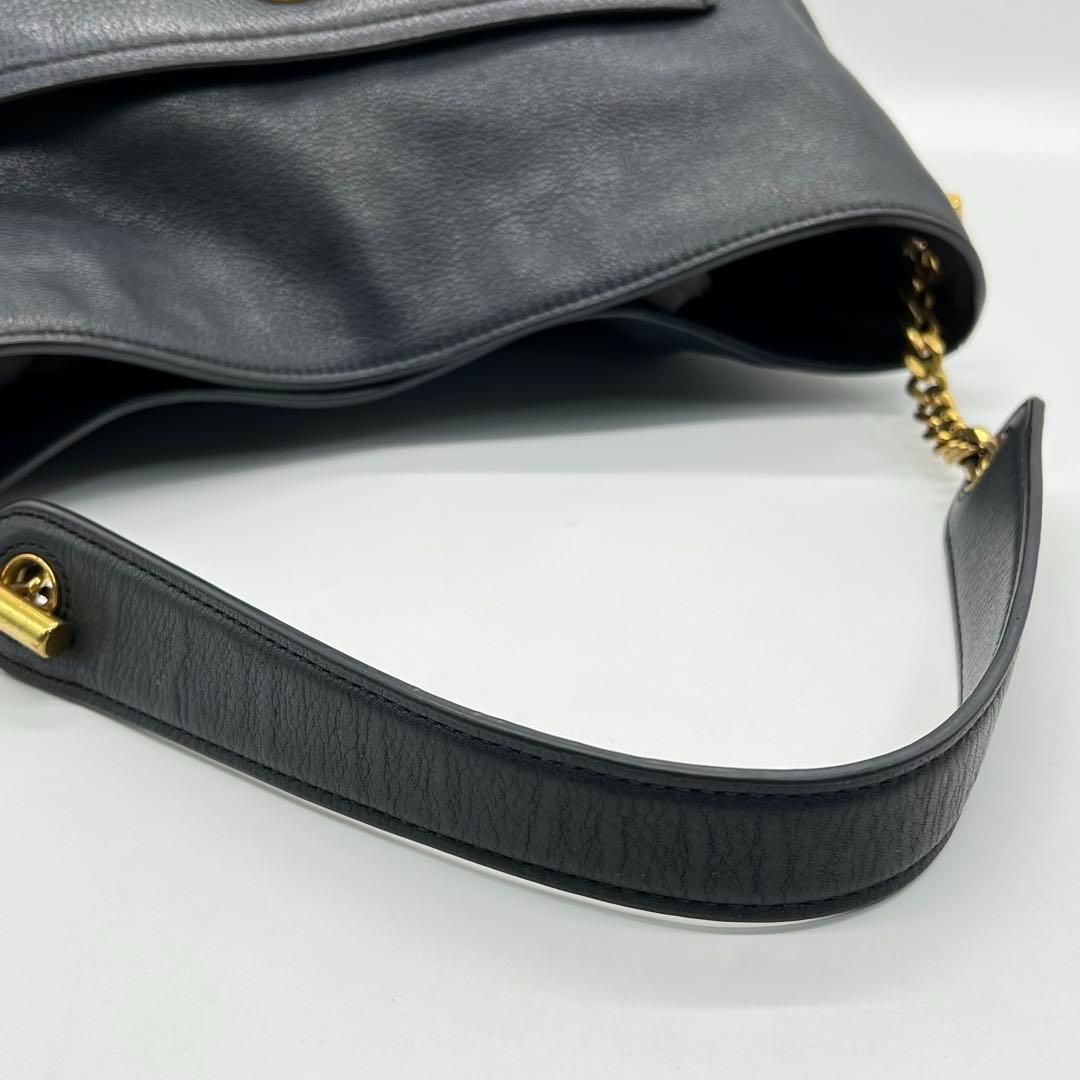 【美品】Tory Burch チェルシー トートバッグ フォーマル ネイビー 美品】Tory Burch チェルシー トートバッグ フォーマル ネイビー