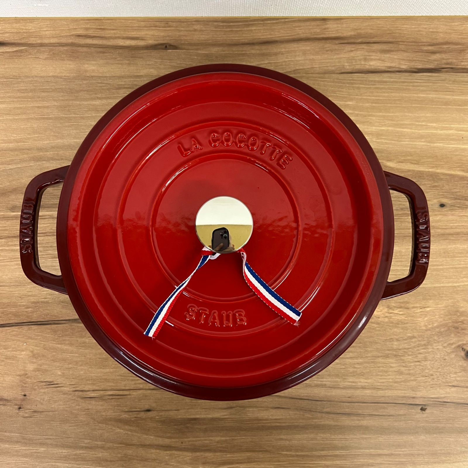 staub ストウブ ココットラウンド 鍋 24cm 3.8L 1102412 red レッド