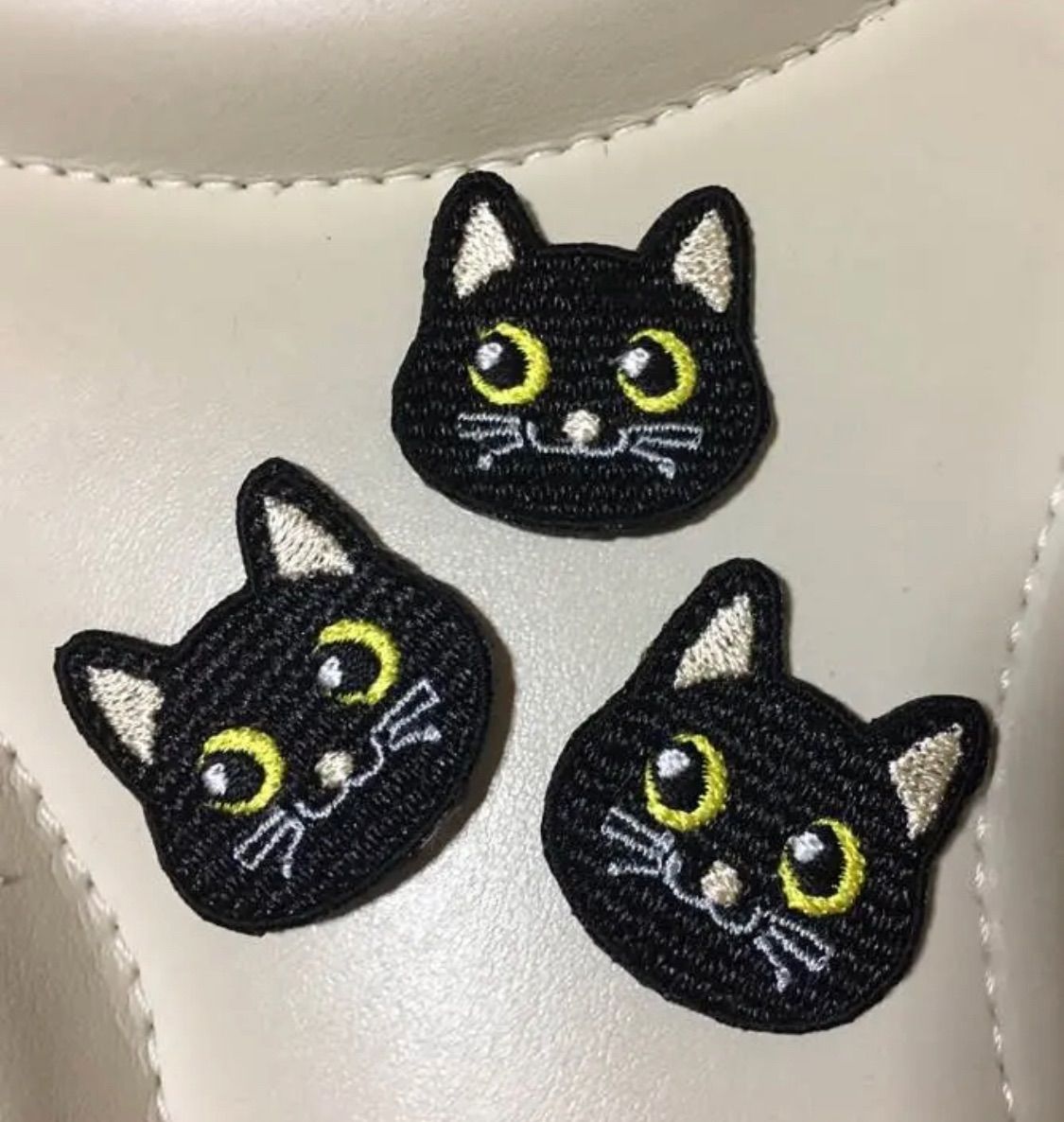ヴィンテージ 海外古着 キャット刺繍ワッペンスウェット