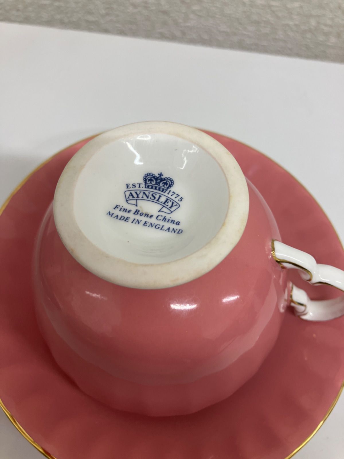 AYNSLEY エインズレイ ティーカップ & ソーサー セット イギリス