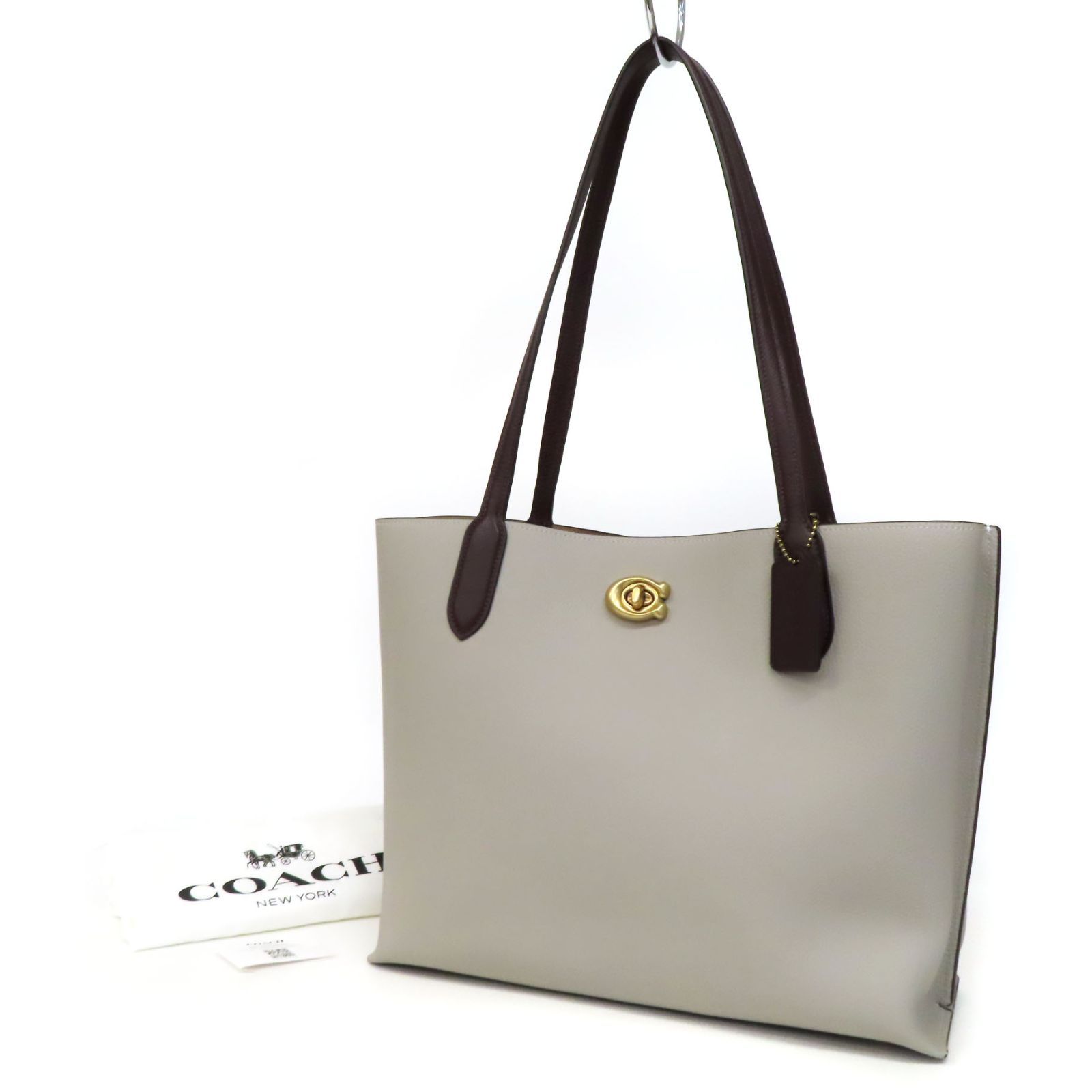 美品 COACH ウィロウ トート ショルダーバッグ 2way ターンロック