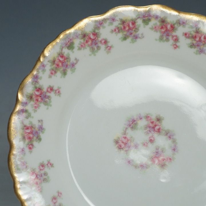 フランス製 Limoges ROSE DE LIMOGESデザートプレート ペア - 通販