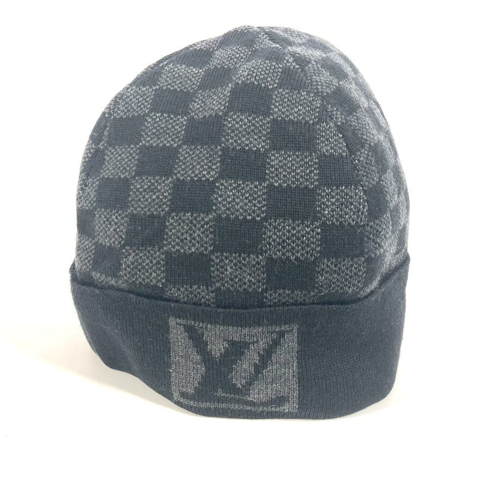 ルイヴィトンLOUISVUITTON帽子ニット帽　ダミエ　グレー　男女兼用 Sランク】ルイヴィトン LOUIS VUITTON ビーニー・ネオプティ