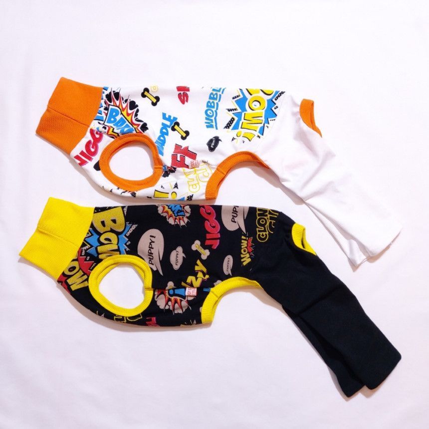 イタグレ 服 犬服 S M L XL コミックロンパース つなぎ ウィペット 服