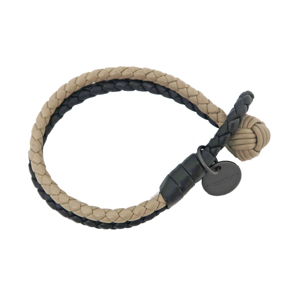 名東】ボッテガヴェネタ ブレスレット イントレチャート レザー