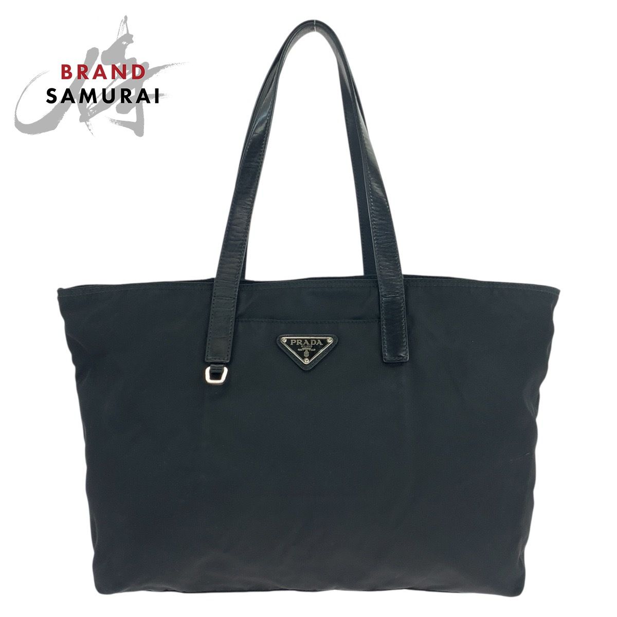 美品 PRADA プラダ トートバッグ 三角プレート ナイロン ピンク 