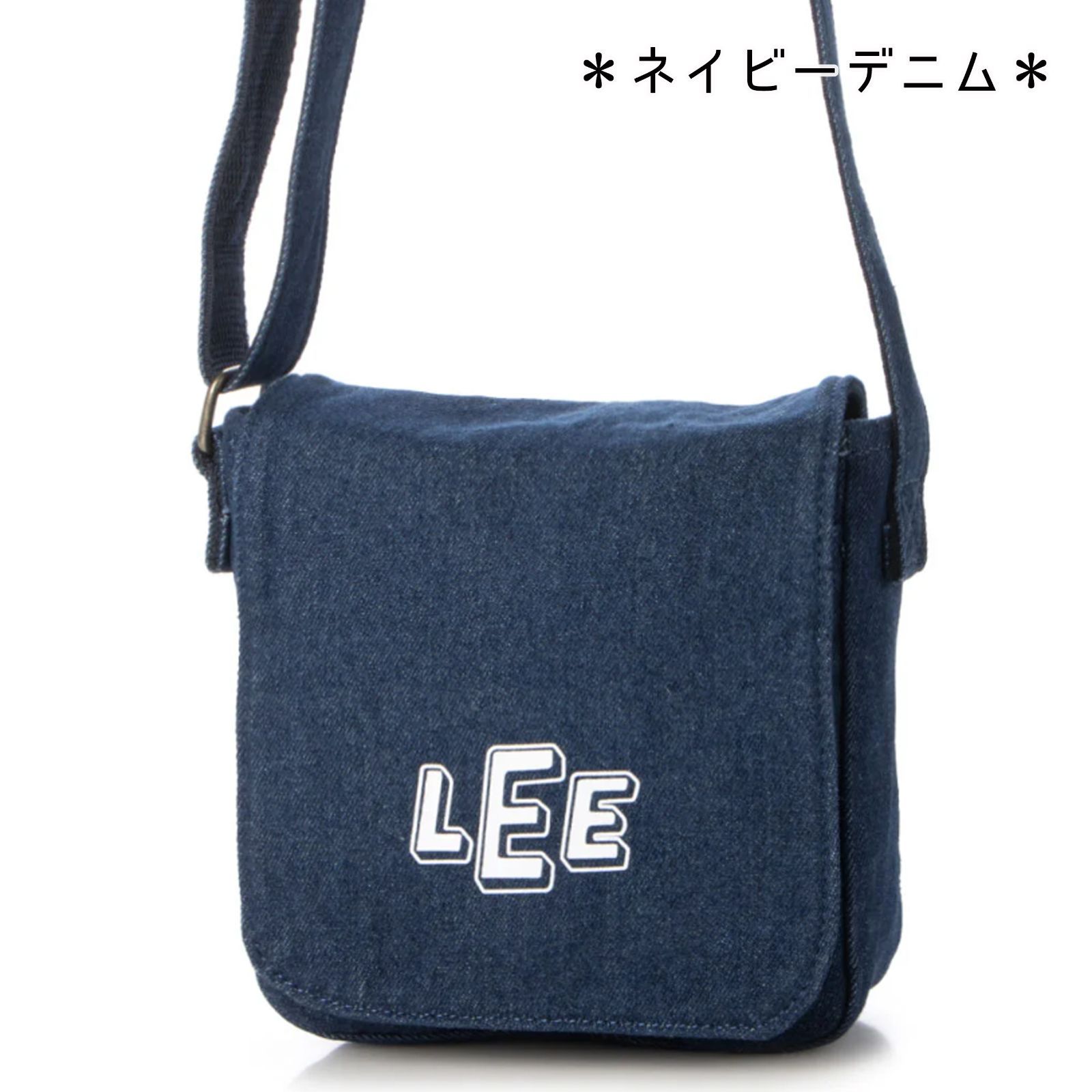 SALE!【Lee/リー カレッジロゴ デニム/キャンバス フラップショルダー