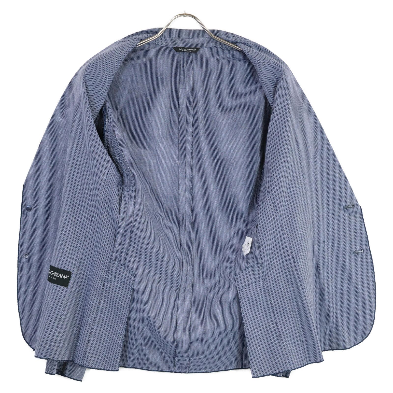 【専用】dolce&gabbana コットンジャケット　44 DOLCE&GABBANA ドルチェアンドガッバーナ ﾌﾞﾙｰ ｺｯﾄﾝ ｼﾞｬｹｯﾄ 44