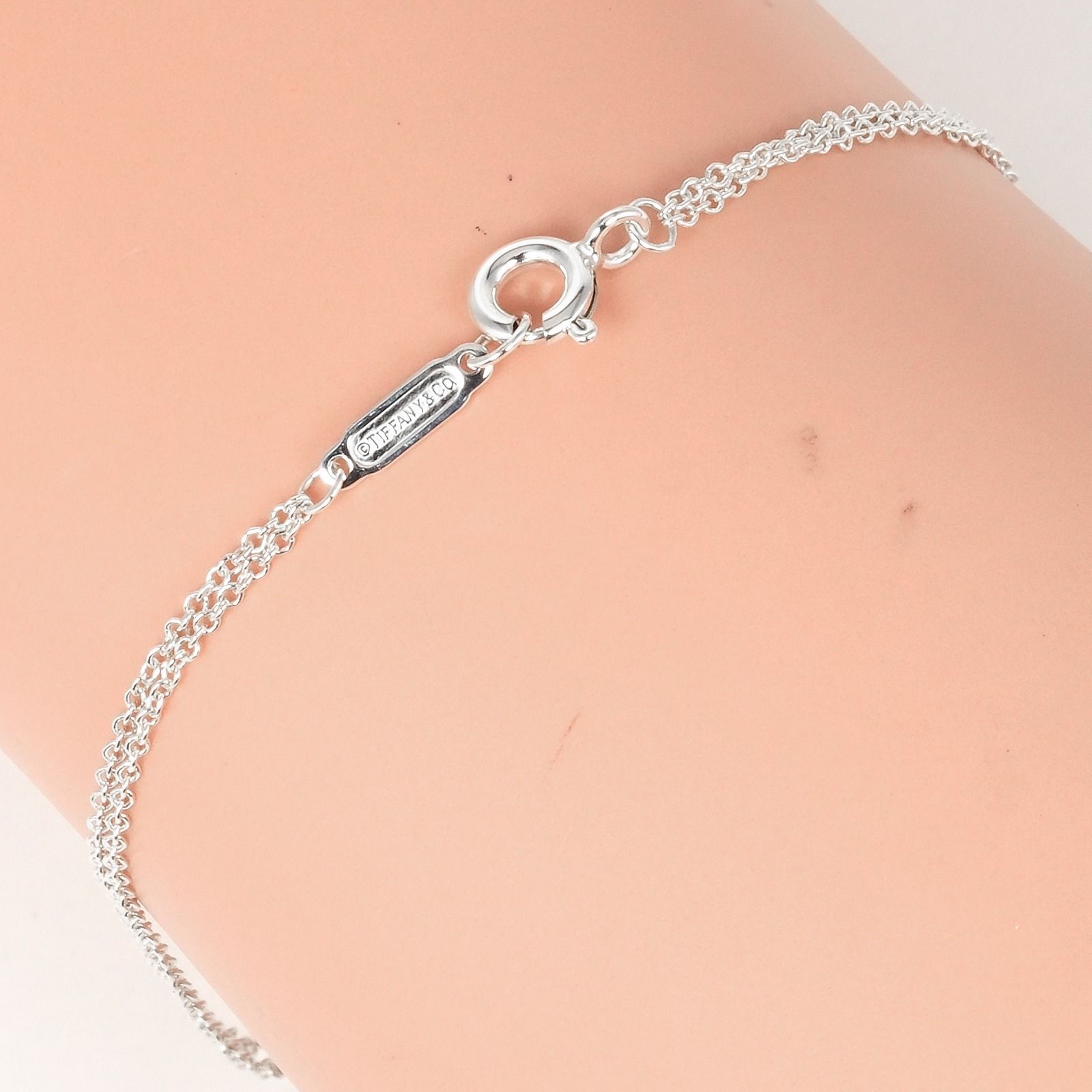 Tiffany & Co. ハート タグ ダブル チェーン ブレスレット 925 楽天市場】【中古】ティファニー ハートタグ チェーン