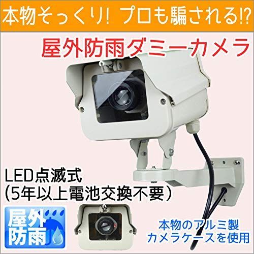 本物そっくりリアルなレンズ仕様 赤色LED点滅タイプ