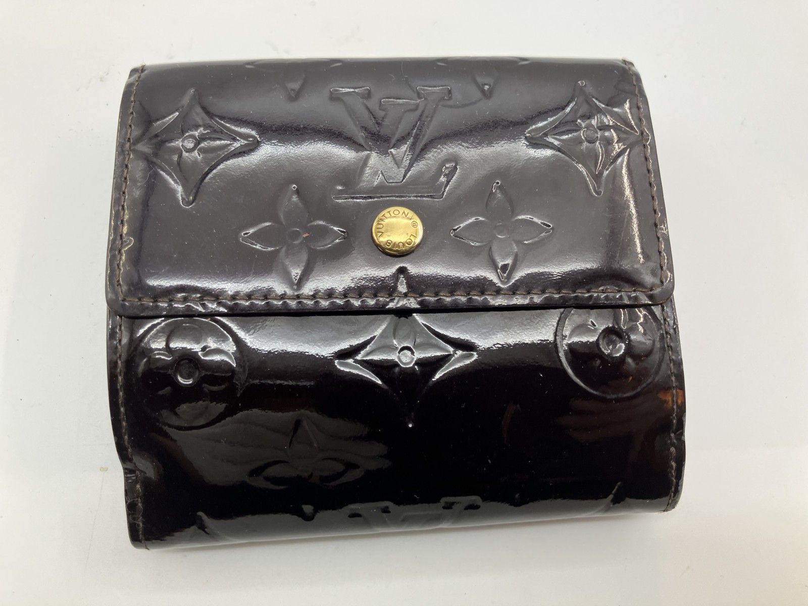 ルイヴィトン　ヴェルニ Wホック コンパクト２つ折り財布　11×10ｃｍ　送料無料 ルイヴィトン ヴェルニ Wホック コンパクト2つ折り財布 11×10cm