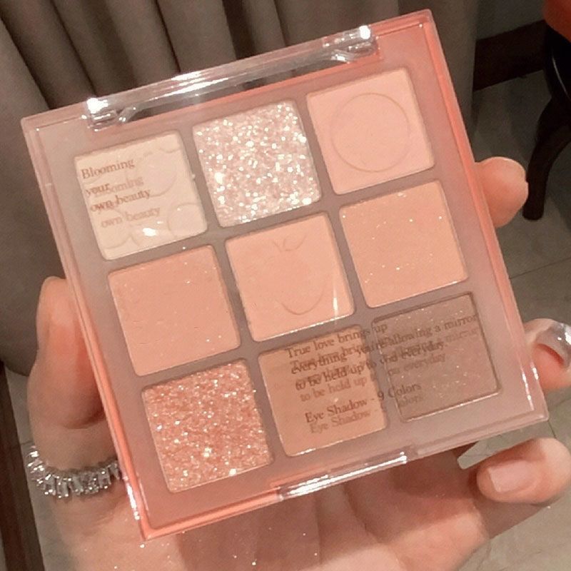 新品韓国メイク中国純欲コスメ9色グリッターアイシャドウラメ