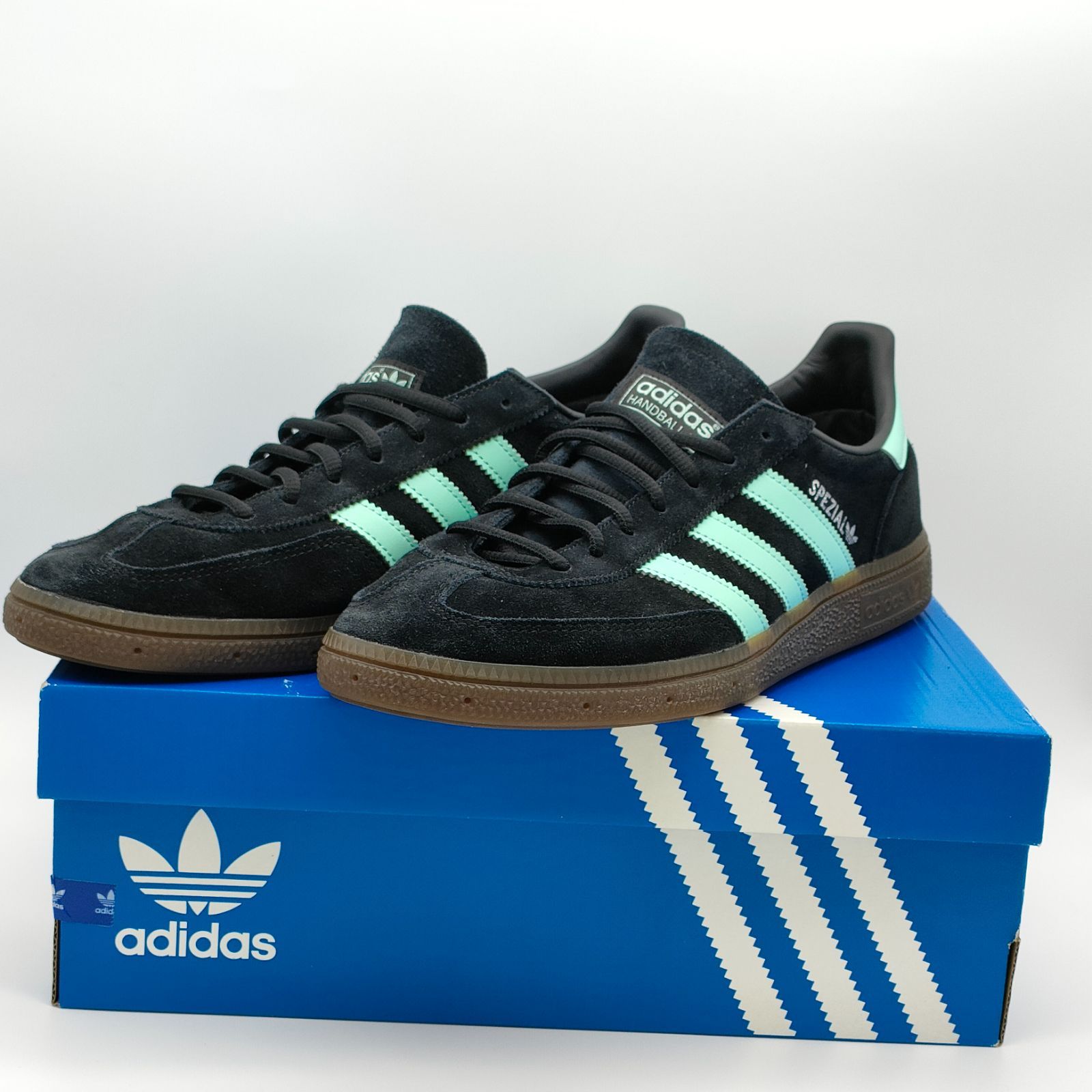 adidas Spezial ブラック/ミント シューズ27.5cm adidas HANDBALL SPEZIAL CBLACK/CLEMIN/GUM5（アディダス